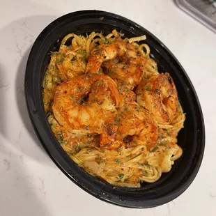 Garlic Noodles with Shrimp