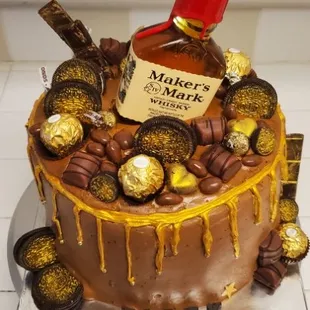 Maker's Mark Lovers Custom Cake