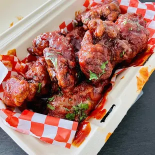 Glazed Fried Chicken (GFC) with sweet &amp; spicy glaze