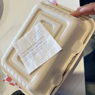 Glazed fried chicken box