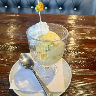 Saffron and Pistacio Ice Cream