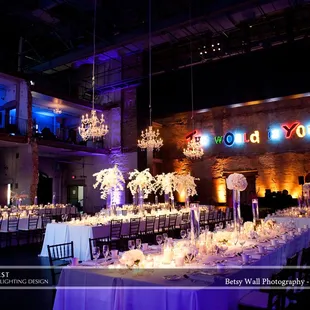 Uplighting by Instant Request DJ Entertainment - Aria Wedding