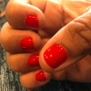 left em short, messy job, disappointed. Don't even look like I just got em done. Not coming back again and don't recommend this place.