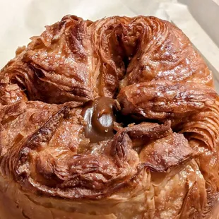 Kouignn Amann with dulce de leche center