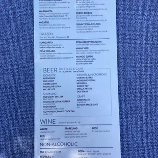 Cocktail Menu