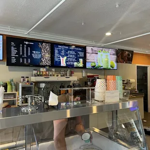 the counter area