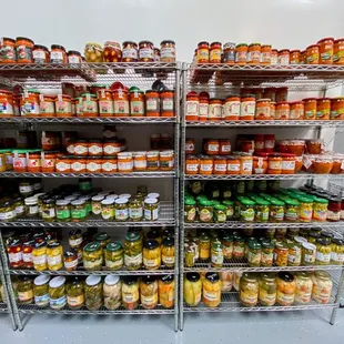 More ajvar sauce and canned vegetables