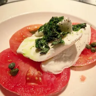 fresh mozzarella and tomato