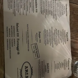 Menu Jan 2025