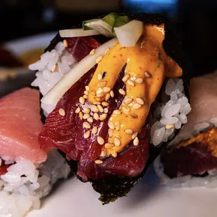 Sushi rolls were better than most in DMV.