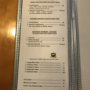 4/18/22 Menu