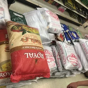 a variety of food items