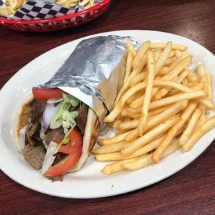 Gyro With Fries
