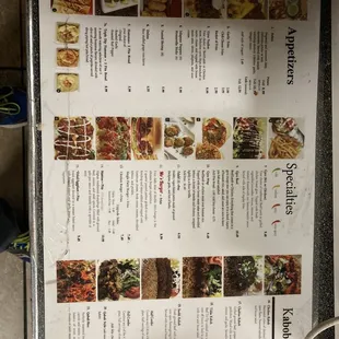 Menu on 1/1/22