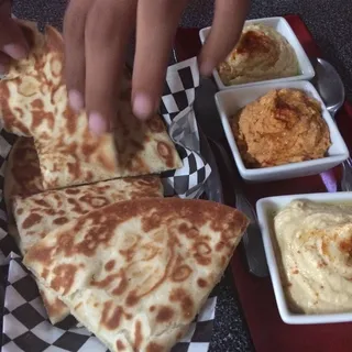 Triple Dip Hummus and 2 Pita Bread