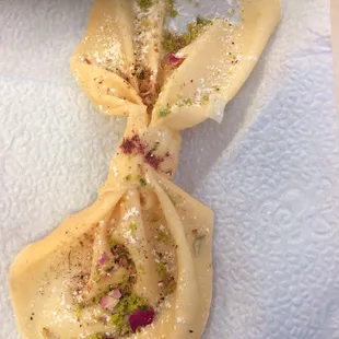 a close up of a dumpling
