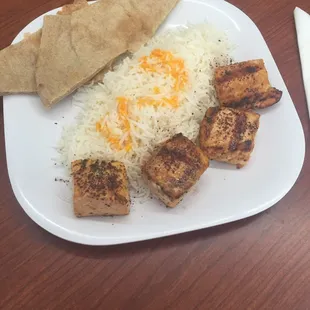 a plate of food on a table