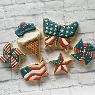 4th of July cookies!