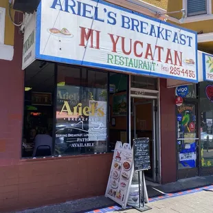 Front of the restaurant