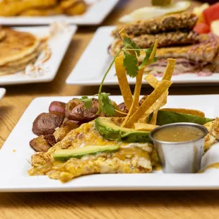 Chicken Enchilada Omelet