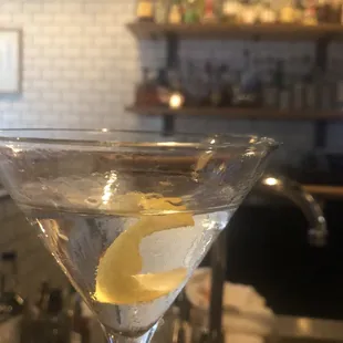 Martini at the bar with Grey Goose