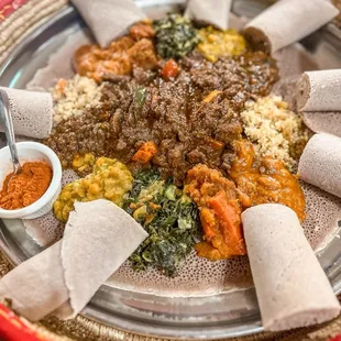 Veggie and Tibs combo