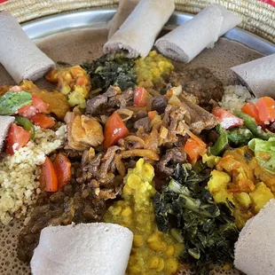 Veggie combo plus an added lamb meat (total ~$45).high recommend!!!!