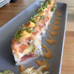 Salmon and Tuna Delight Roll