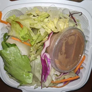 Side salad that came w the hibachi dinner
