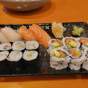 Assortment of sushi