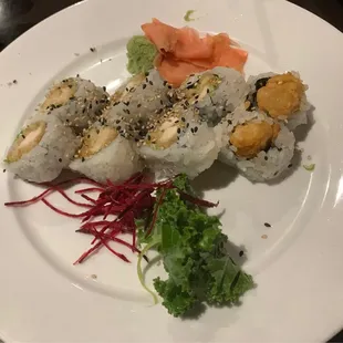 Tempura chicken roll