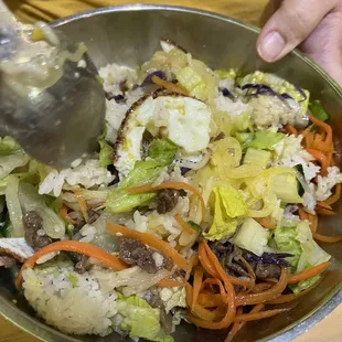 1. Bibimbap Rice Bowl