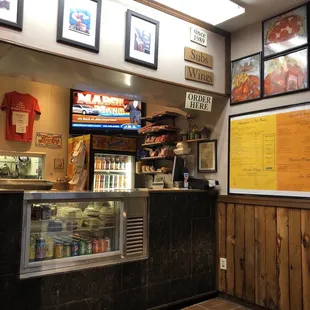 the inside of a restaurant