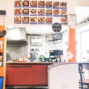 They cook right in the open.