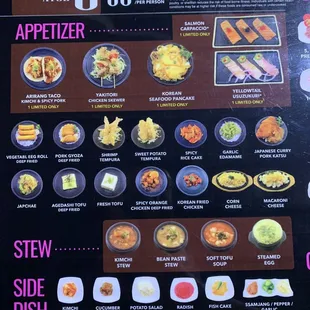 Updated Menu 7/2023. We opted for option C!