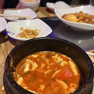 Tofu Seafood Soup