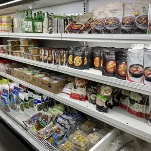 a variety of food items