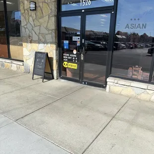 outside