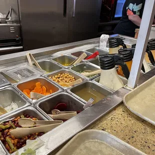 You can grab your own salad.