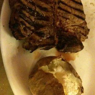 20oz porter w/baked potato