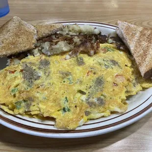 Greek omelette, always very good and great staff.