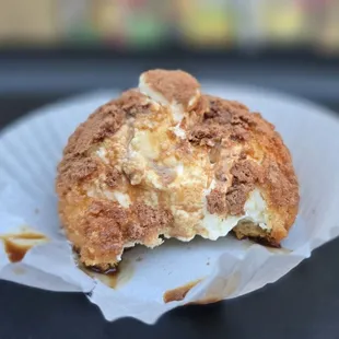 Inside the puff.