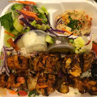 Chicken Kabob Entree (a house specialty, 25 years most popular dish)