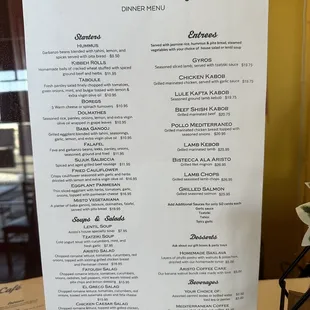 Menu 2023