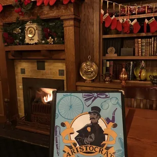 a person holding a menu