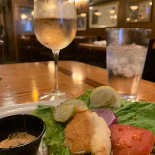 Crab cake burger