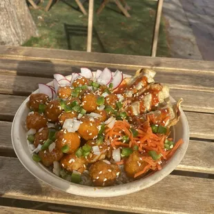 Their special: boom bang chicken bowl!