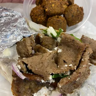 Classic Gyro &amp; a side of falafel