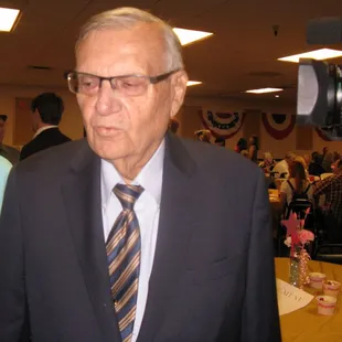 Former Maricopa County sheriff Joe Arpaio celebrating his 91st b-day.