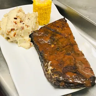 Special Night: BBQ Ribs w/ Smashed Potatoes and Corn on the Cob!